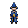 Beefone the wizard — pixel art mascot