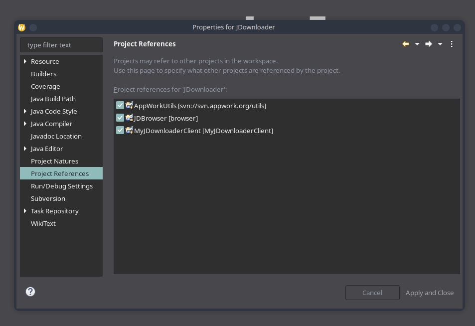 Screenshot from the Java and JDownloader walkthrough